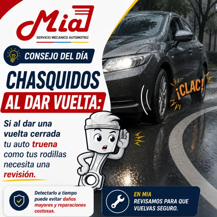 Consejo sobre chasquidos al dar vuelta